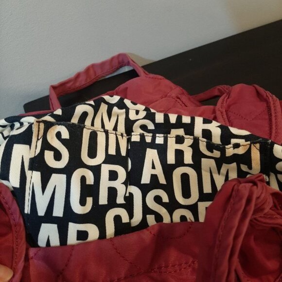 Marc by Marc Jacobs Fuchsia Pink Nylon Tate Tote Quilted Shopper Bag - Picture 10 of 15